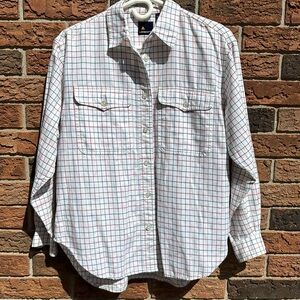 💥Free w/Purchase Lizsport Flannel Cotton Shirt Size Small (flag)
